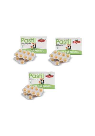 Otacı Diyet Oka Mentol Pastil 3 x 16'lı