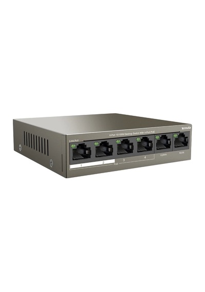 Tenda TEF1106P 63 W 2X Uplınk 4 Port Poe Ethernet Swıtch