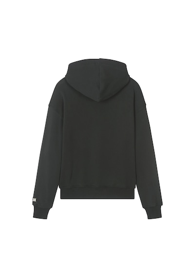 Msgm Çocuklar Için Logo Baskılı Pamuklu Kapüşonlu Sweatshirt - Koyu Gri