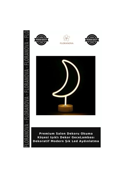 Premium Salon Dekoru Okuma Köşesi Işıklı Dekor Gecelambası Dekoratif Modern Şık Led Aydınlatma Çok Renkli
