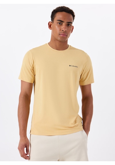 Columbia Tech Trail Neck Iı Erkek Kısa Kollu Tişört-8258 Sarı