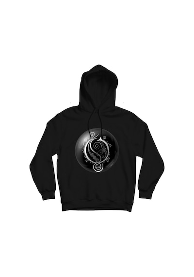 Opeth Baskılı Kapşonlu Sweatshirt Siyah