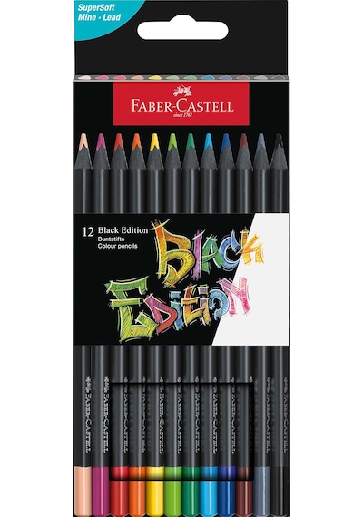 Faber-Castell Black Edition Boya Kalemi 12 Renk
