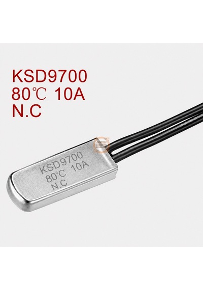 Kablolu Termostat Ksd9700 Nc 10a 80 C Normalde Kapalı