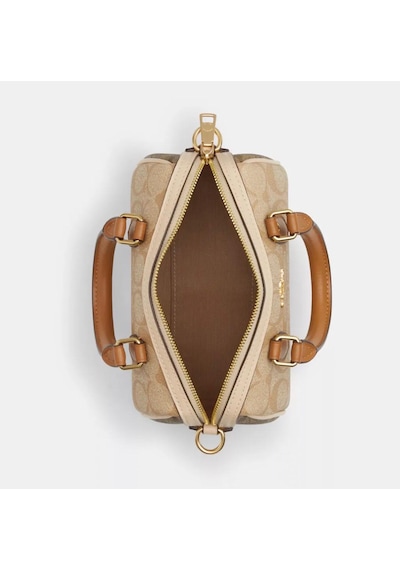 Coach Mini Rowan Crossbody Kadın Çanta Krem - Taba