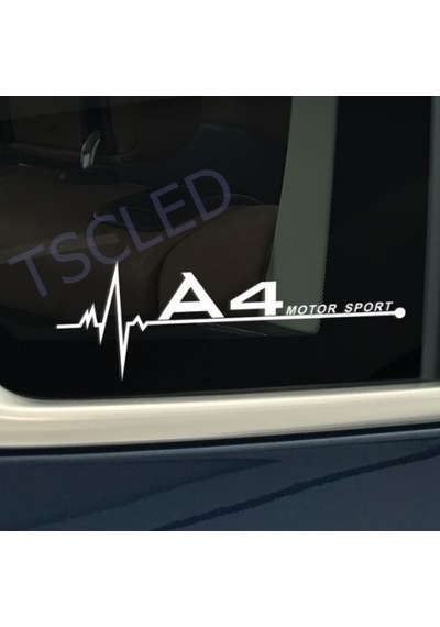 A4 Kelebek Cam Audi Oto Araba Sticker