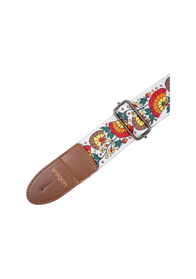 Wagon Straps Vintage Serisi Gitar Askısı - Flower Rainbow