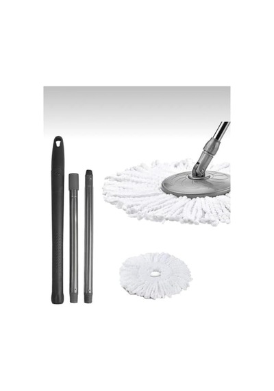 Mikrofiber 360 Derece Döner Her Kovaya Uygun Yedek Sap Başlık Mikrofiber Mop