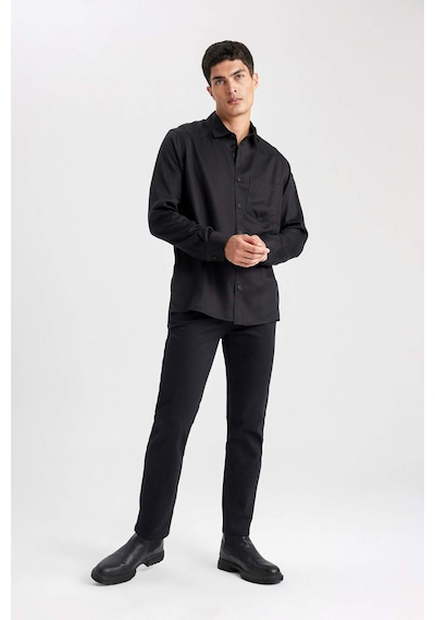 DeFacto Regular Fit Uzun Kollu Gömlek B8951AX23WNBK81