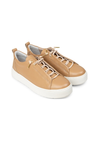 Deery Kadın Bej Hakiki Deri Sneaker Ayakkabı - R2401zbejc01 Bej