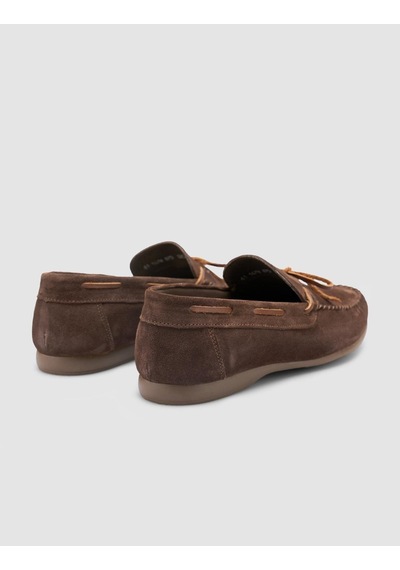 Cabani Lenamo %100 Hakiki Deri Kahverengi Süet Erkek Loafer