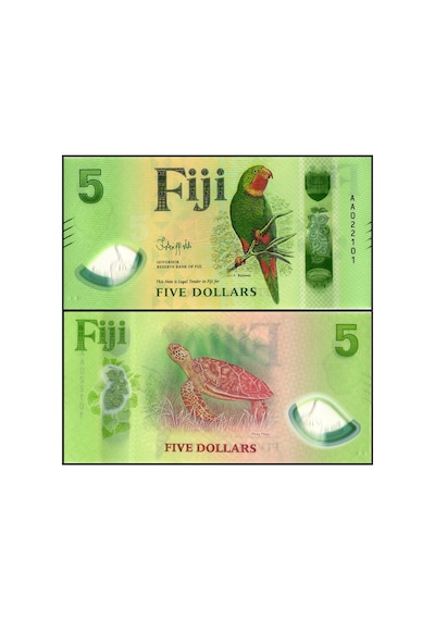 Fiji 5 Dolar 2026 Polymer P 125, Kağıt Para Çil Unc Koleksiyon Para