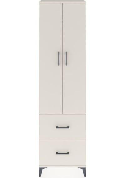 Arges Dolap 2 Raflı 2 Çekmeceli Tek Askılı 60x30x221 Aytaşı-a... Aytaşı
