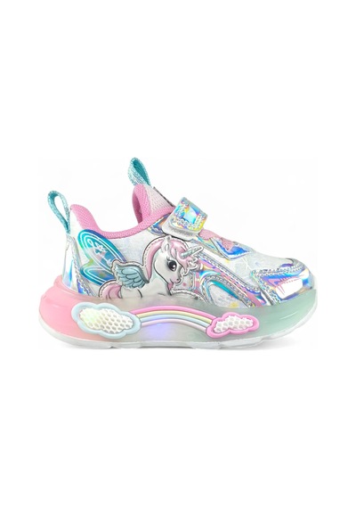 Pepino Unicorn Desenli Işıklı Bebe Çocuk Spor Ayakkabı Mor