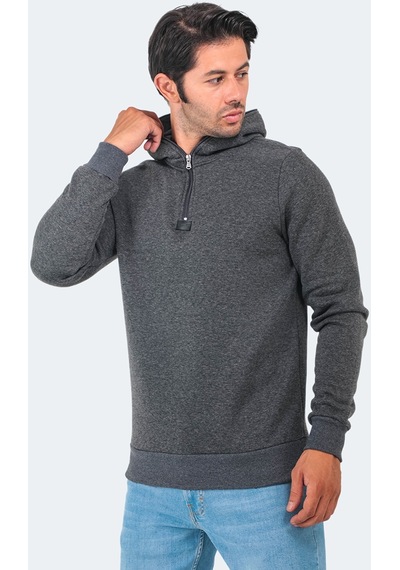Slazenger BAHA IN Erkek Sweatshirt Antrasit