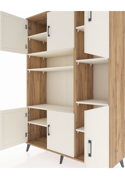 Hyperion Dolap 9 Raflı 6 Kapaklı 132x44x195 Çam-aytaşı/aytaşı Çam Hyperion Dolap 9 Raflı 6 Kapaklı 132x44x195 Çam-aytaşı/aytaşı Çam