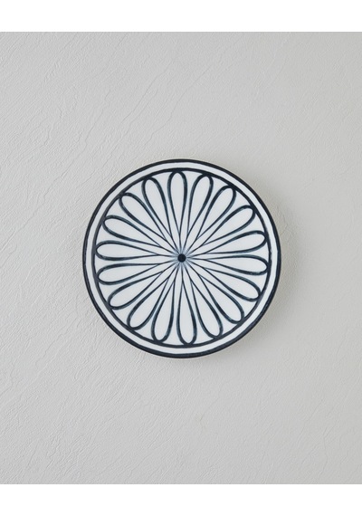 English Home Monarch Porselen Pasta Tabağı 19 Cm Siyah - Beyaz Siyah - Beyaz