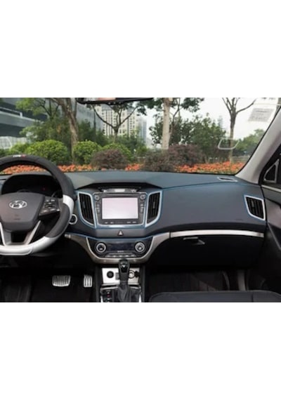 Fiat Linea Araç Içi Nikelaj Mavi 2 Metre Torpido Ip Trim Fitili