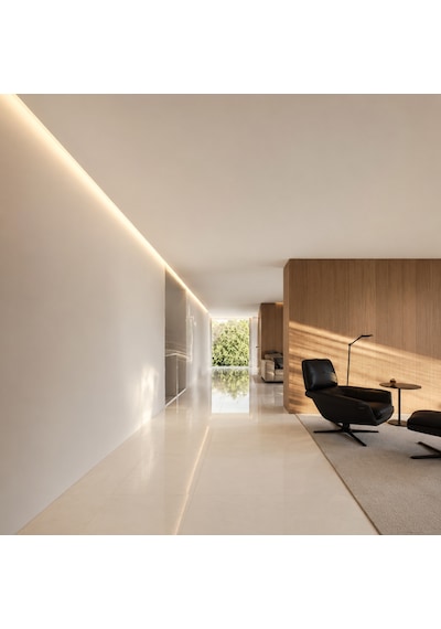 Dl158f Esnek Sıva Altı Trimless Led Profil 1 Metre 15x12 Mm Alüminyum Delikli Kanatlı Alçıpan Gömme Led Kanal 55542943