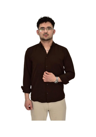 Erkek Spor Gömlek Regular Fit 9601 Bgl-st04412 Kahve Erkek Spor Gömlek Regular Fit 9601 Bgl-st04412 Kahve