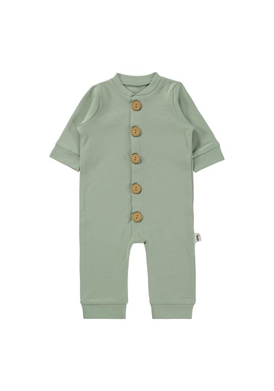 Civil Baby Düz Basic 1-6 Ay Tulum - Yeşil Çağla Yeşili