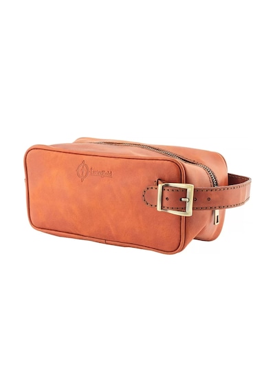 Twingold İsme Özel Dopp Kit Kişisel Bakım Ve Seyahat Çantası - %100 Rainbow Deri - Ac14004 - Tobacco Tobacco