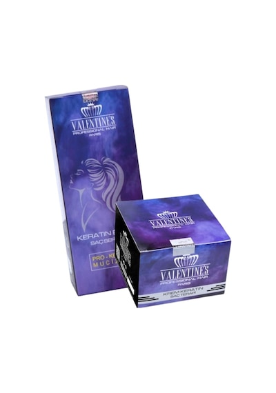 Valentines Professional Krem Keratin Saç Terapi 250 ML + Keratin Btox Saç Serumu