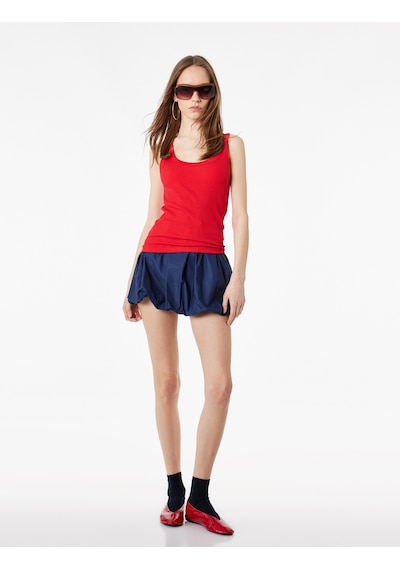 Koton Pamuklu U Yaka Slim Fit Atlet Kırmızı 6sak10269ek