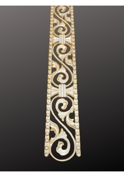 Poliüretan Dekoratif Duvar&tavan Çıta Bordürü -bronz Renk En:10 Cm-boy:100 Cm -duvar Süsü