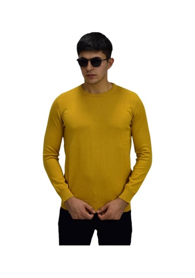 Erkek Spor Düz Sıfır Yaka Kazak R22920 Bgl-st03182 001