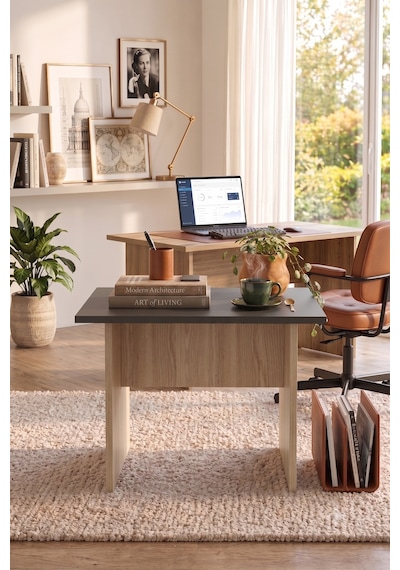 Yurudesign Vario B Ofis Sehpası Meşe-Siyah VO2-OB