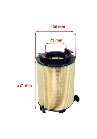 Bosch Vw Touran 1.6 75 Kw, 2.0 80-110 Kw, 2003-2010 Hava Filtresi