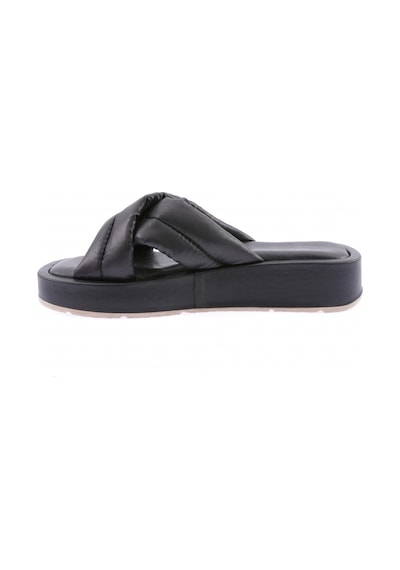 Dgn 005 Kadin Çapraz Bantli Kalin Taban Terlik 005-2297-R8965 Siyah
