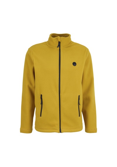 Discovery Expedition D5wm-swt3301 Sarı Dik Basic Erkek Polar Sweatshırt Hardal