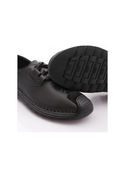 Dgn 9860 Erkek Dikiş Detayli Sneaker Ayakkabi Siyah Siyah Nubuk