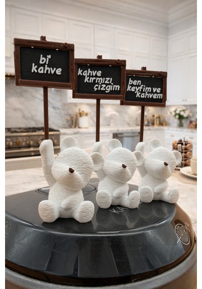 Sevimli Oturan Dekoratif 3 Lü Ayıcık Kahve Köşesi Seti Modern Minimal Masa Üstü Hediyelik Biblo Sevimli Ayıcık - Model -1 - 819871861 Sevimli Oturan Dekoratif 3 Lü Ayıcık Kahve Köşesi Seti Modern Minimal Masa Üstü Hediyelik Biblo Sevimli Ayıcık - Model -1 - 819871861