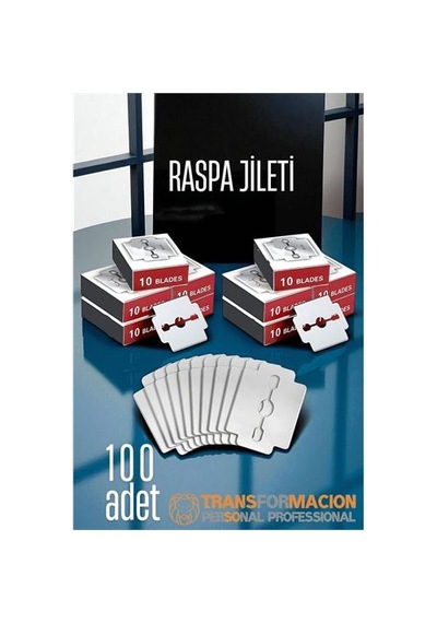 Zenvac Raspa Topuk Jileti 100 Lu Paket Ayak Taban Nasır Yedek Jileti Zenvac29