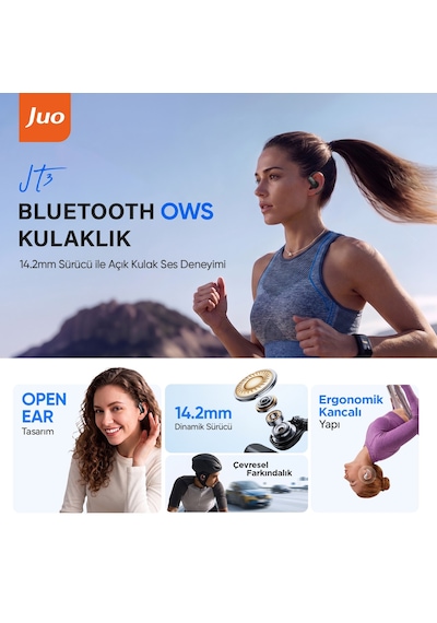Juo JT3 Bluetooth 6.0 Kancalı Kulak İçi Kulaklık