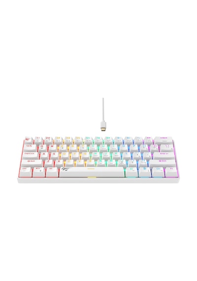 Havit Gamenote Kb903l Mekanik Aydınlatma Oyuncu Klavyesi - Beyaz