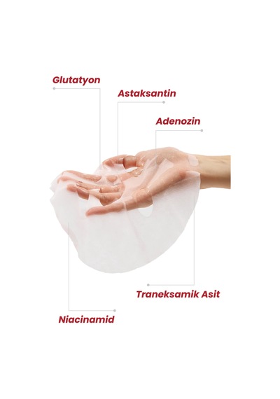 Leke Karşıtı & Aydınlatıcı Yüz Maskesi Astaxanthin İçerikli 1 Adet