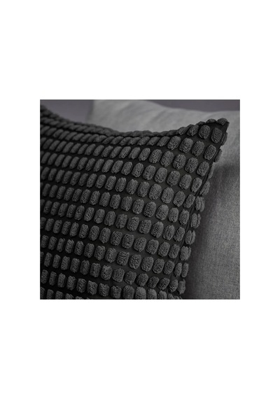 Ikea Svartpoppel Yastık Kılıfı 50 X 50 Cm Siyah Gri Siyah - Gri