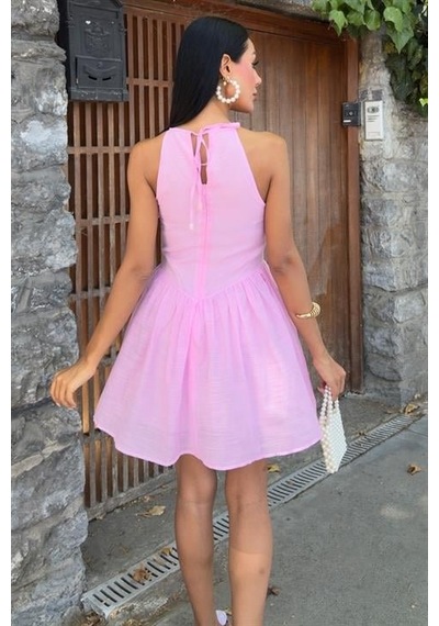 Amorluxe Galezzo Mini Elbise 2908 Pembe