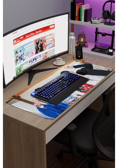 Mr Plankton K Drama Kdrama V3 90x40 Xxl Gaming Kauçuk Kaymaz Taban Mouse Pad Fare Altlığı