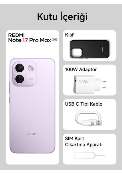 Xiaomi Redmi Note 17 Pro Max 5G 8 GB 256 GB (Xiaomi Türkiye Garantili)