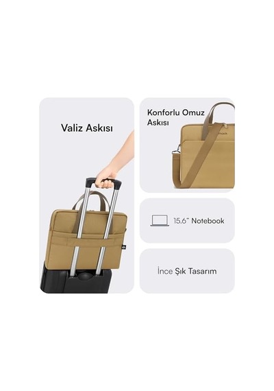 Mack Mce-1513 Nova Eco Çevre Dostu Laptop Çantası, 15.6 İnç Bilgisayar Çantası, Kadın Ve Erkek Noteb