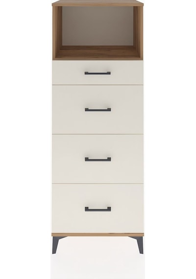 Hyperion Dolap Tek Raflı 4 Çekmeceli 60x44x163 Çam-aytaşı Çam