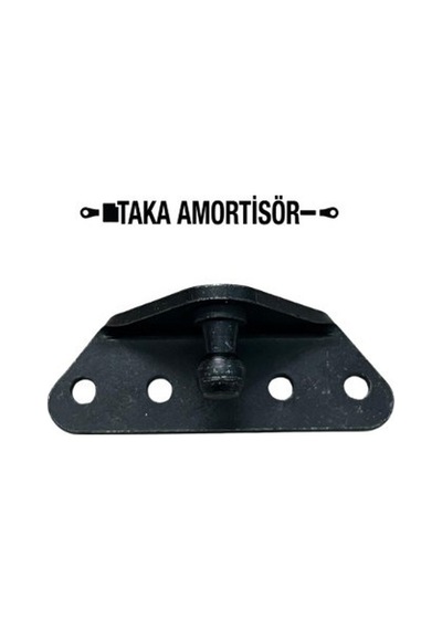 Gazlı Amortisör Montaj Braketi Küre 10 Siyah Kaplama 4 Delikli Krom
