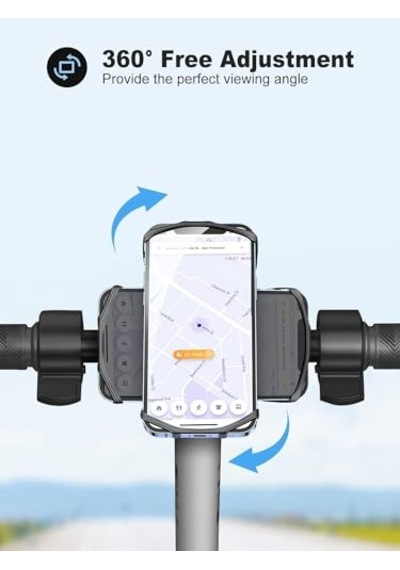 Orret Home Bisiklet İçin Silikon Telefon Tutucu, 360 Derece Dönebilen, Tüm Telefonlarla Uyumlu, Güvenli Ve Esnek Tu Diğer