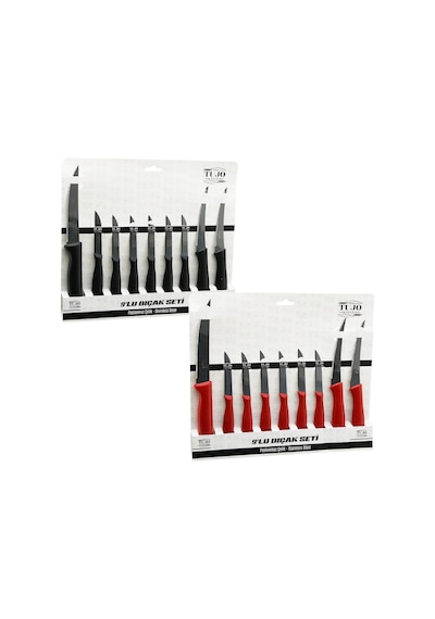 Tujo Knives-6699 9 Parça Tırtırlı Bıçak Seti Diğer