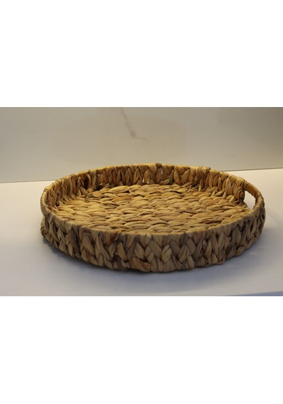 Hbs Art Design Yuvarlak Hasır Tepsi 35 Cm